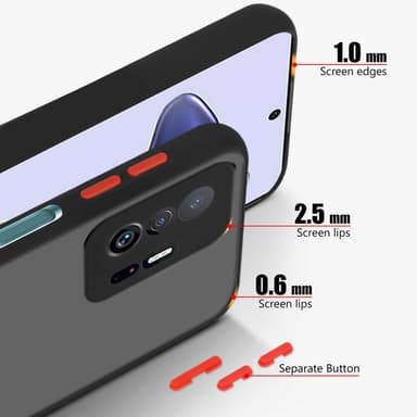 Xiaomi 11T / 11T PRO Deksel Case Cover (Svart)