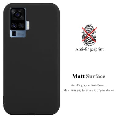 Deksel Vivo X51 5G Silikon cover (Svart)