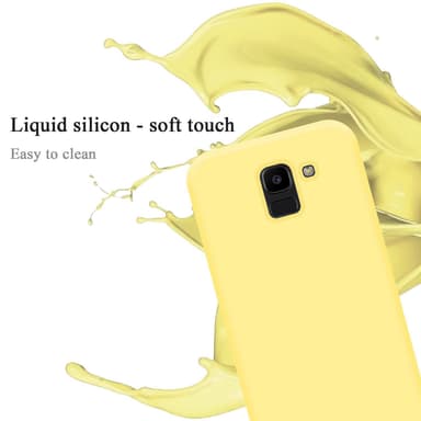 Samsung Galaxy J6 2018 silikondeksel case (gul)
