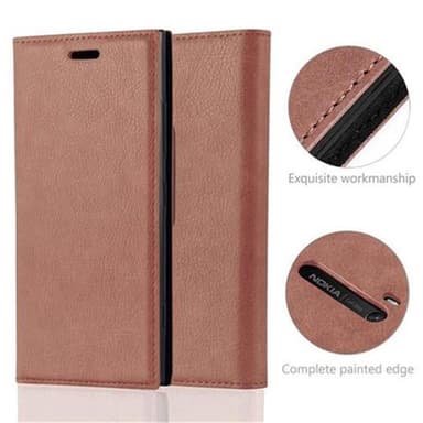 Nokia Lumia 920 lommebokdeksel case (brun)
