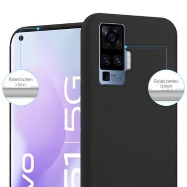 Deksel Vivo X51 5G Silikon cover (Svart)
