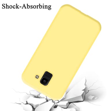 Samsung Galaxy J6 2018 silikondeksel case (gul)