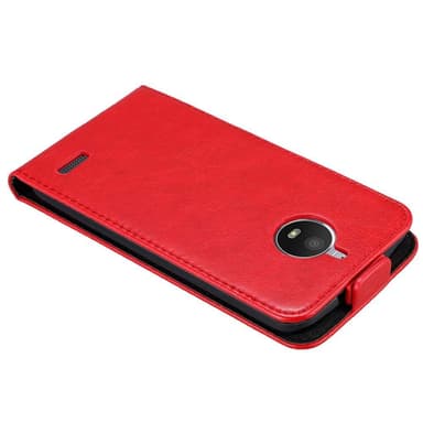 Motorola MOTO E4 deksel flip cover (rød)