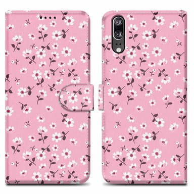 Huawei P20 lommebokdeksel etui (rosa)
