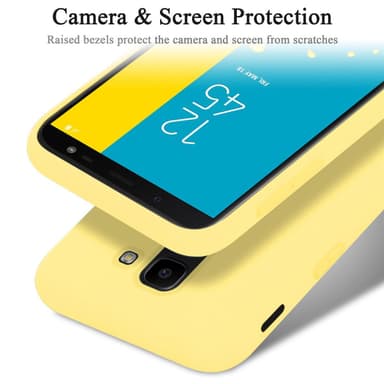 Samsung Galaxy J6 2018 silikondeksel case (gul)