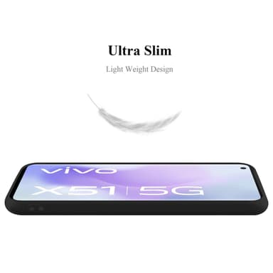 Deksel Vivo X51 5G Silikon cover (Svart)