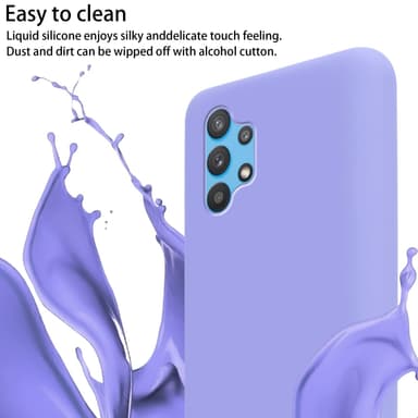 Deksel Samsung Galaxy A32 5G med Halskjede (lilla)