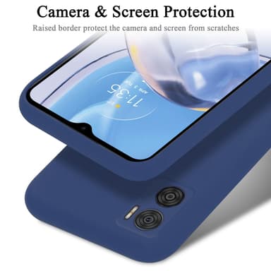 Motorola MOTO E22 / E22i silikondeksel case (blå)