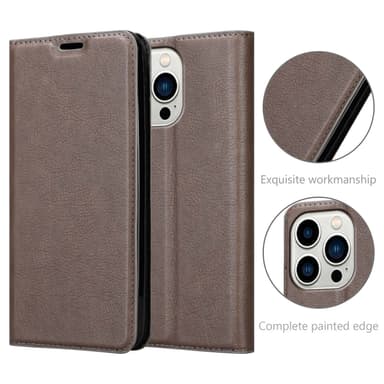 iPhone 14 PRO lommebokdeksel case (brun)