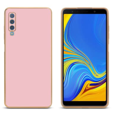 Samsung Galaxy A7 2018 silikondeksel case (rosa)