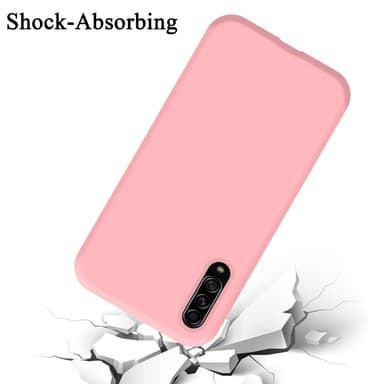 Samsung Galaxy A90 5G silikondeksel case (rosa)