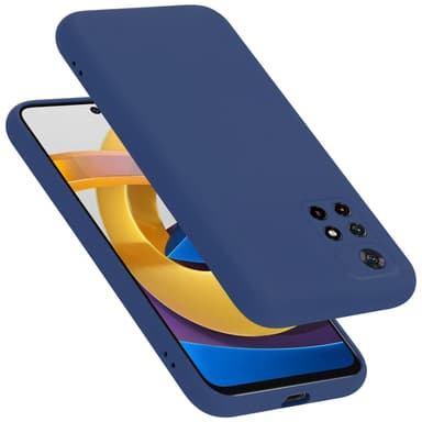 Xiaomi POCO M4 PRO 5G silikondeksel case (blå)