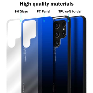 Deksel Samsung Galaxy S23 ULTRA Case Cover (Svart)