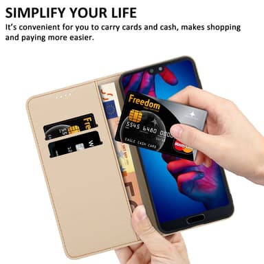 Huawei P20 lommebokdeksel etui (rosa)