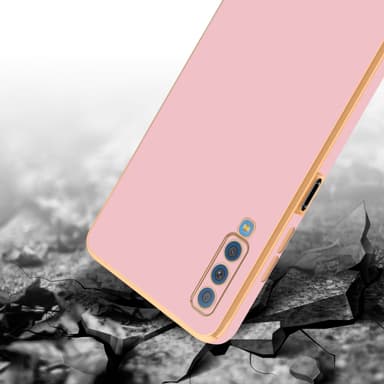 Samsung Galaxy A7 2018 silikondeksel case (rosa)
