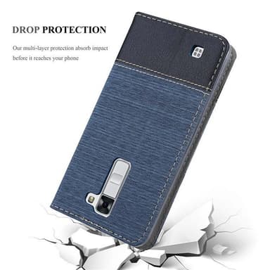 LG K7 2016 lommebokdeksel etui (blå)