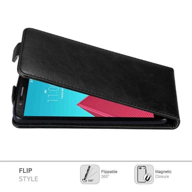 LG G4 / G4 PLUS deksel flip cover (svart)