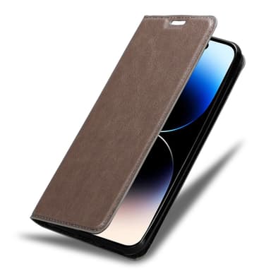 iPhone 14 PRO lommebokdeksel case (brun)