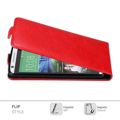 HTC Desire 820 deksel flip cover (rød)