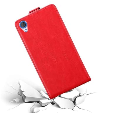 HTC Desire 820 deksel flip cover (rød)