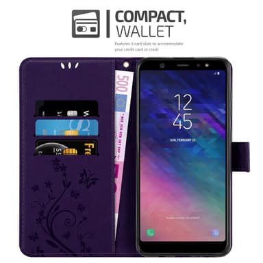 Samsung Galaxy A6 PLUS 2018 lommebokdeksel Blomster
