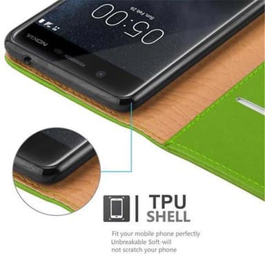 Nokia 5 2017 lommebokdeksel etui (grønn)
