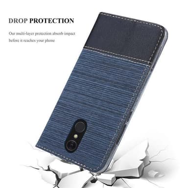 LG Q7 / Q7a / Q7+ lommebokdeksel etui (blå)