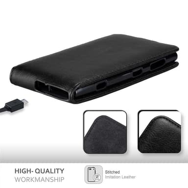 Nokia Lumia 1020 deksel flip cover (svart)