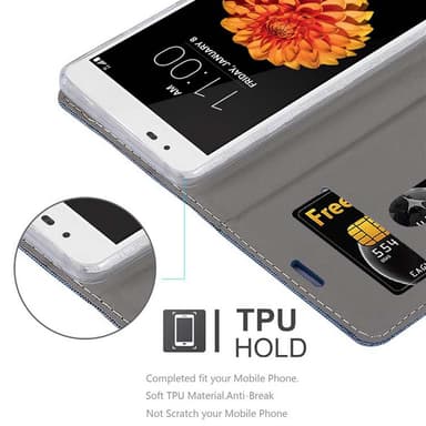 LG K7 2016 lommebokdeksel etui (blå)