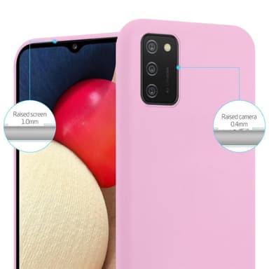 Deksel Samsung Galaxy A02s Silikon cover (rosa)