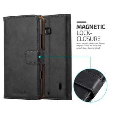 Nokia Lumia 929 / 930 lommebokdeksel etui (svart)
