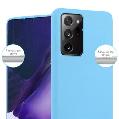 Deksel Samsung Galaxy NOTE 20 PLUS Silikon cover (blå)