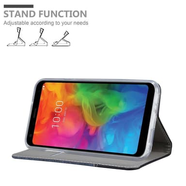 LG Q7 / Q7a / Q7+ lommebokdeksel etui (blå)
