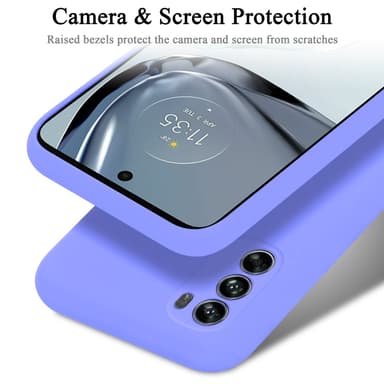 Motorola MOTO G62 5G silikondeksel case (lilla)