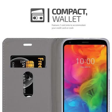 LG Q7 / Q7a / Q7+ lommebokdeksel etui (blå)