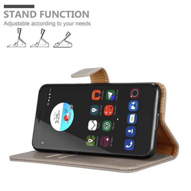 ZTE Blade V7 lommebokdeksel etui (brun)