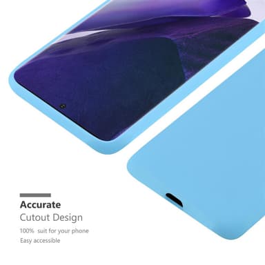 Deksel Samsung Galaxy NOTE 20 PLUS Silikon cover (blå)