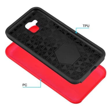 Samsung Galaxy J6 2018 Deksel Case Cover (rød)