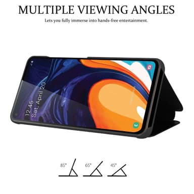 Samsung Galaxy A60 / M40 lommebokdeksel etui (svart)