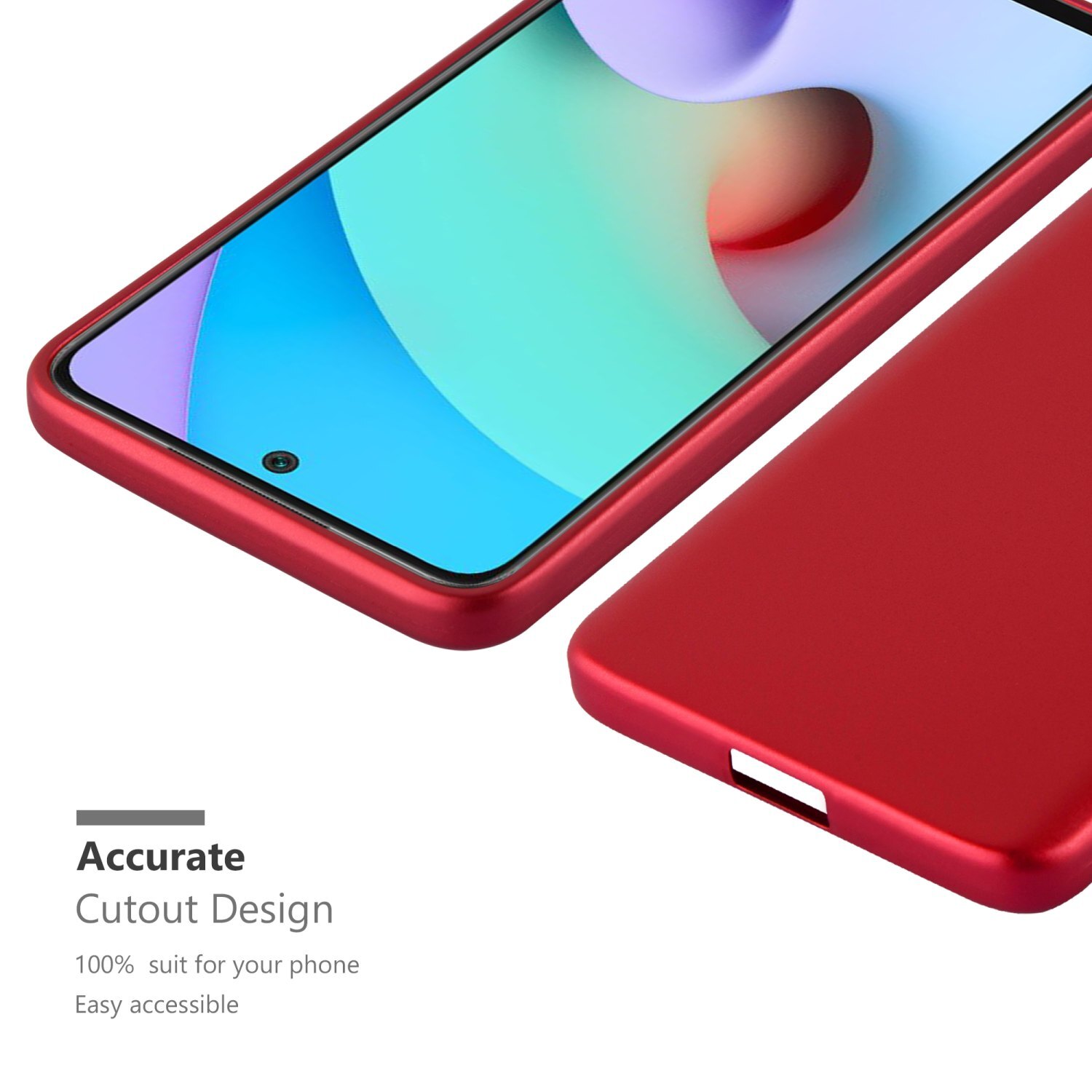 Deksel Xiaomi RedMi 10 Case Cover (rød)