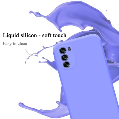 Motorola MOTO G62 5G silikondeksel case (lilla)
