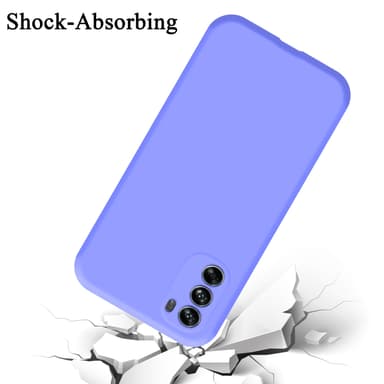 Motorola MOTO G62 5G silikondeksel case (lilla)