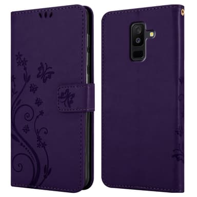 Samsung Galaxy A6 PLUS 2018 lommebokdeksel Blomster