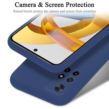 Xiaomi POCO M4 PRO 5G silikondeksel case (blå)