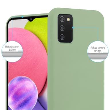 Deksel Samsung Galaxy A03s Silikon cover (grønn)