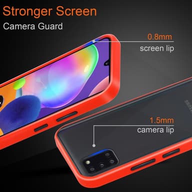 Samsung Galaxy A31 Deksel Case Cover (gjennomsiktig)