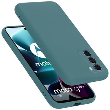 Motorola MOTO G200 5G silikondeksel case (grønn)