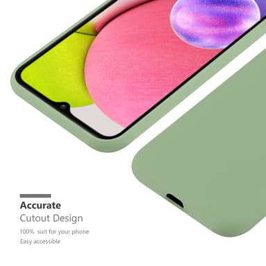 Deksel Samsung Galaxy A03s Silikon cover (grønn)