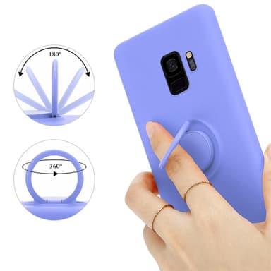 Deksel Samsung Galaxy S9 Ring Case (lilla)