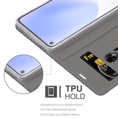Google PIXEL 5 XL lommebokdeksel etui (grå)